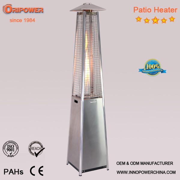 1 9m Quartz Glass Tube Patio Heater Real Flame Pyramid Outdoor Gas