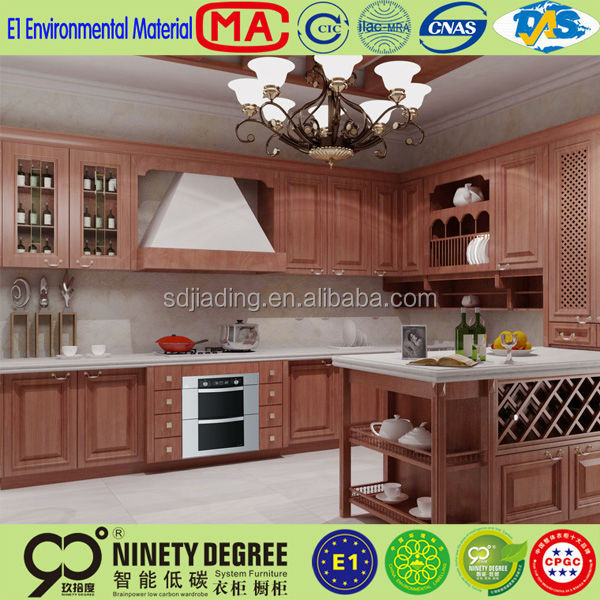 Customized cinnamon melamine kitchen cabinet