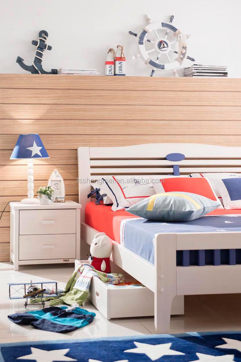 環境にやさしい固形木材十代の若者たちの子供の寝室の家具白い色王女女の子の部屋の家具仕入れ・メーカー・工場
