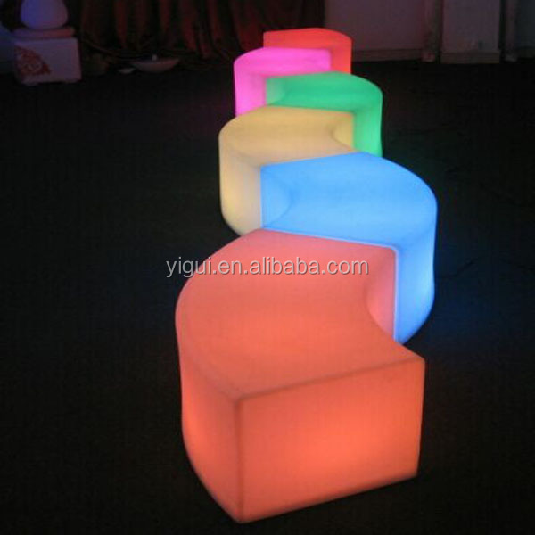 主導のベンチチェアsnaked/ledが点灯して家具が椅子スツール仕入れ・メーカー・工場