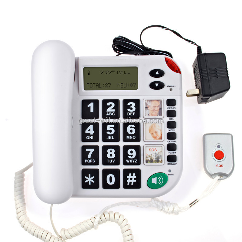 レコーディング音声メッセージの緊急コールビッグボタン電話のための緊急時間問屋・仕入れ・卸・卸売り