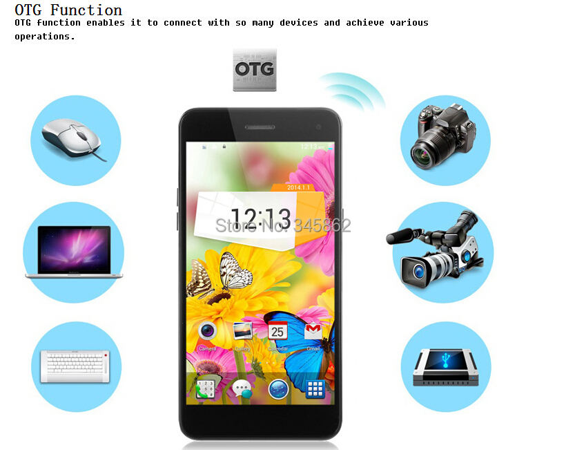 Hot!!! Mpie 909T Android 4.4 3G Smartphone Quad Core 1.3GHz OTG NFC WiFi Display Screen Off Screen Fingerprint Identification