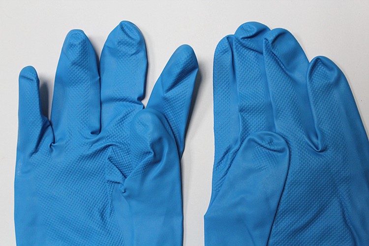 Blue Powder Nitrile Medical Gloves Disposable Nitrile