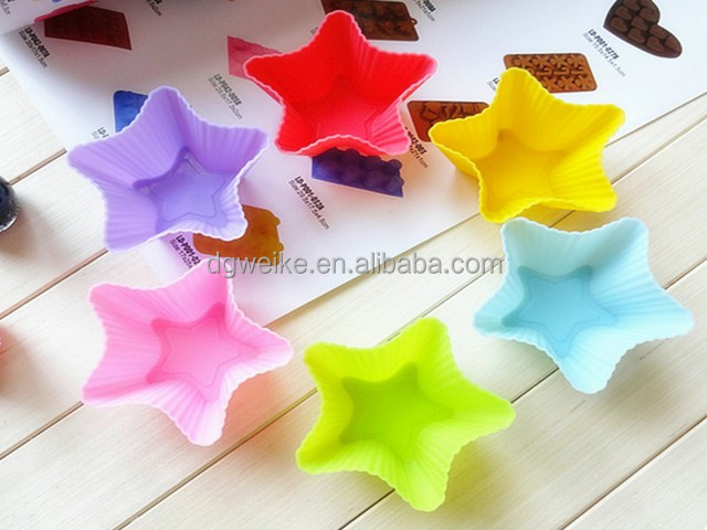 Colorful Silicone Cup Bakeware for cake decorating
