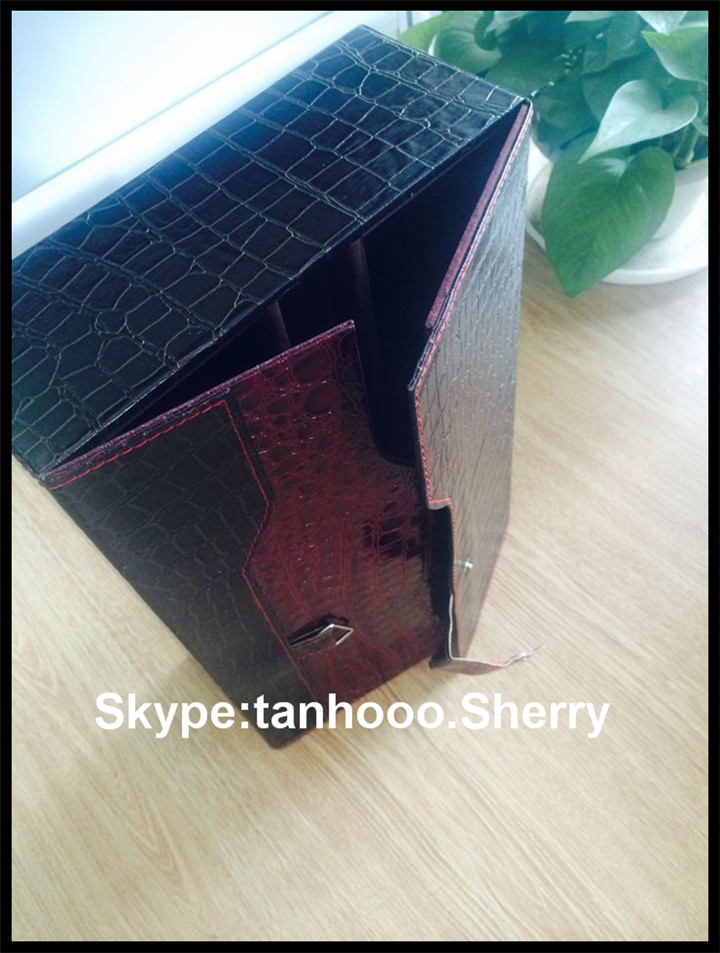made in China Red Wine Box,faux leather wine carrier,box for wine