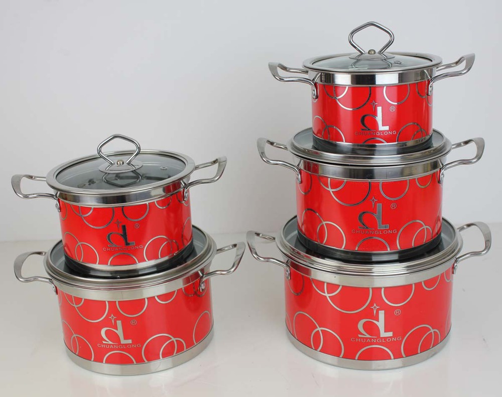 Keuken accessoires, rode roestvrij staal kookgerei kookgerei sets ...