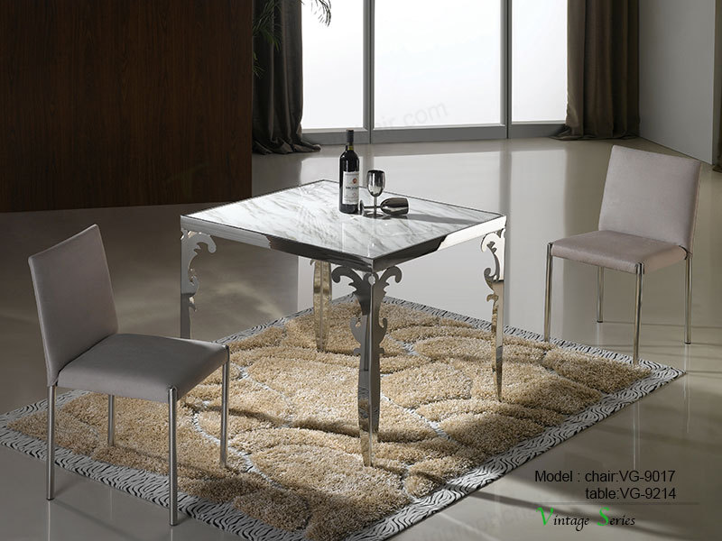 トリンプgalssラウンドコーヒーテーブルと椅子のセットを持つchorme金属ベース仕入れ・メーカー・工場
