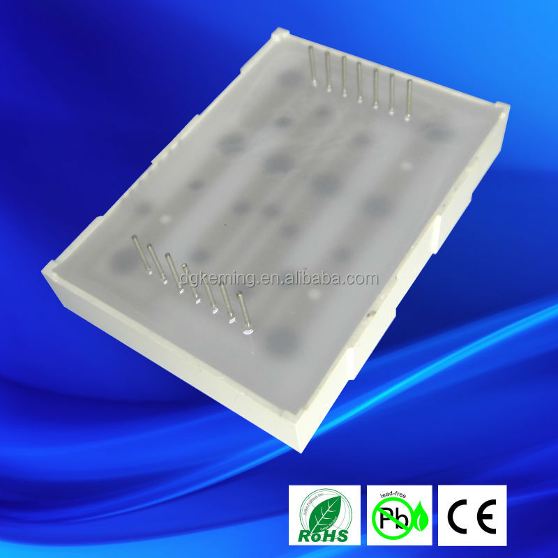 Ultra bright 5x7 array dot 3.0mm 1.9mm matrix round led display module