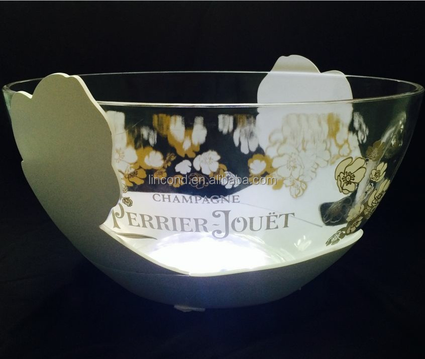 Perrier Jouet champagne ice bucket with leds, unique ice bucket led