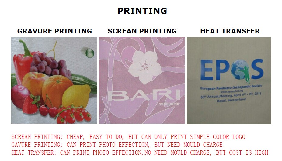 オフセット印刷pp不織布再利用可能な袋仕入れ・メーカー・工場