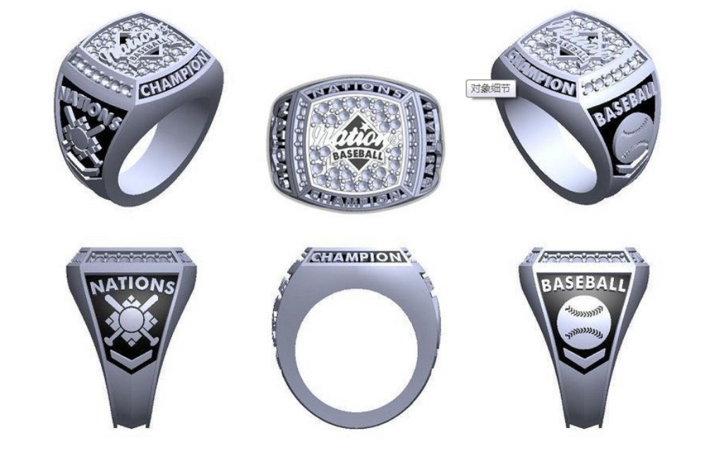 Customized Cheap Stainless Steel Youth Baseball Championship Ring Buy