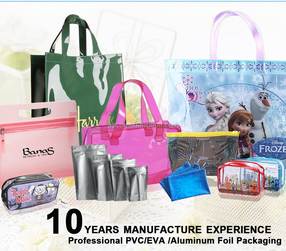 promotion zipper cosmetic pvc bag
