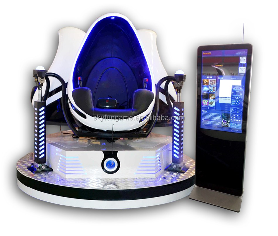 インタラクティブ仮想現実経験3席360度卵vrシネマシミュレータ9d vrで6特殊効果仕入れ・メーカー・工場
