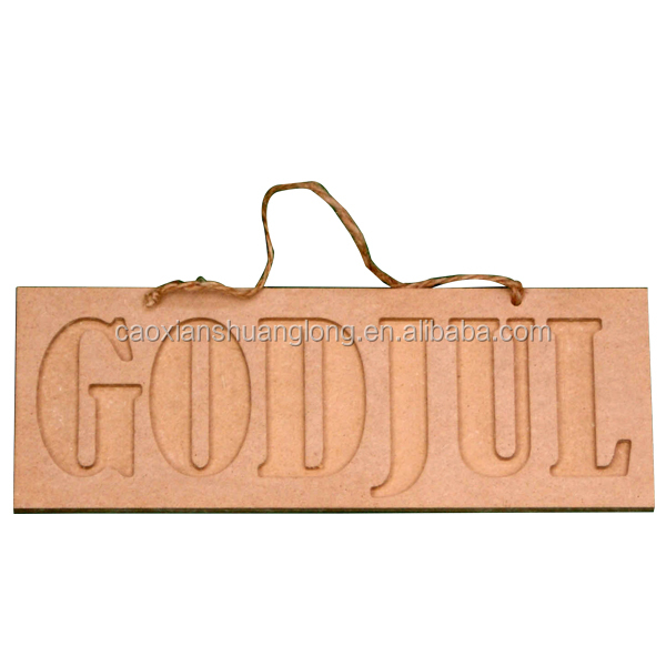 high quality light christmas wood craft carved letter signs/wall 