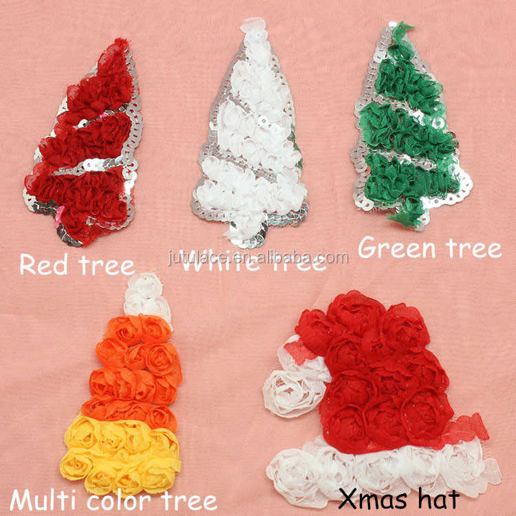 花シフォンぼろぼろのシックなクリスマス/みすぼらしいバラトリム/愛国的なシフォンぼろぼろの花が- 装飾的なクリスマスの花問屋・仕入れ・卸・卸売り