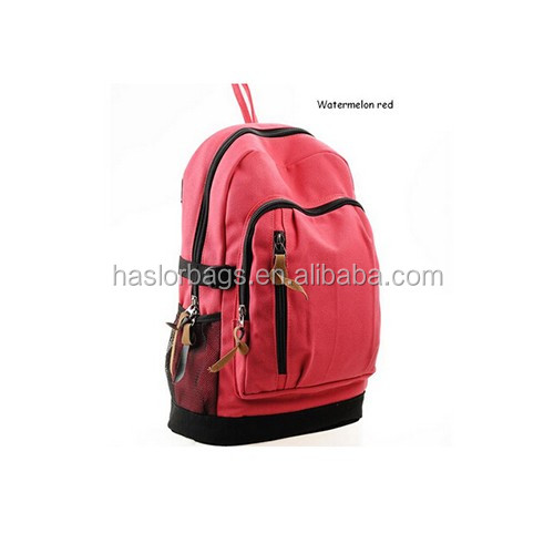 2016 Wholesale Sport Canvas Backpack Preppy School Bag Casual Travel Bags