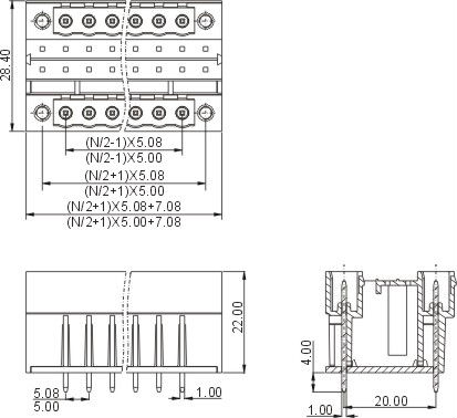 プラグイン可能なターミナルブロックピッチ5mm5mm23456789101214161820ピン、 ul、 cerohs指令kls2- eddlv- 5.0仕入れ・メーカー・工場