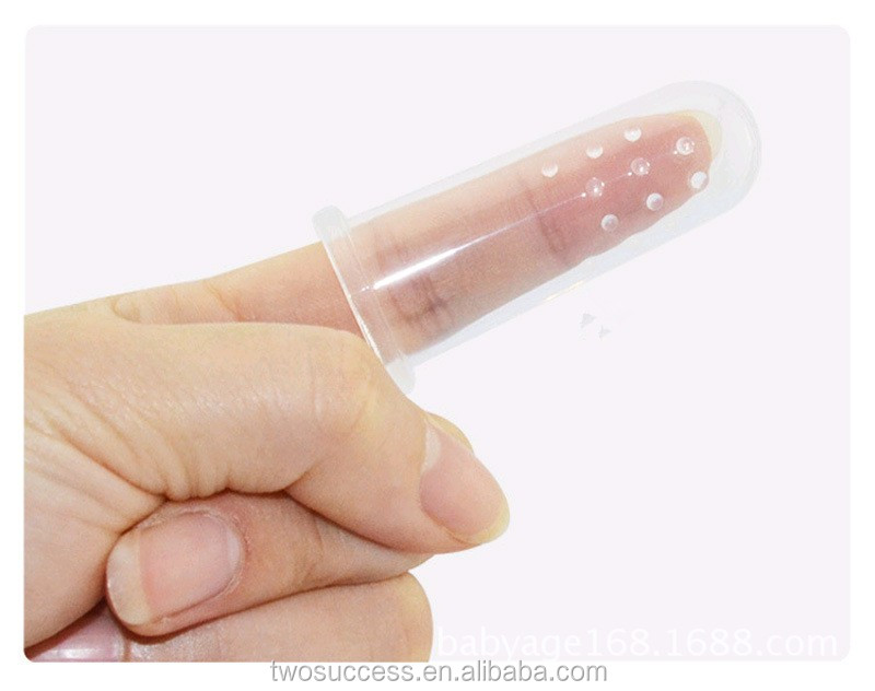 baby product Eco-friendly silicone baby finger toothbrush (4)