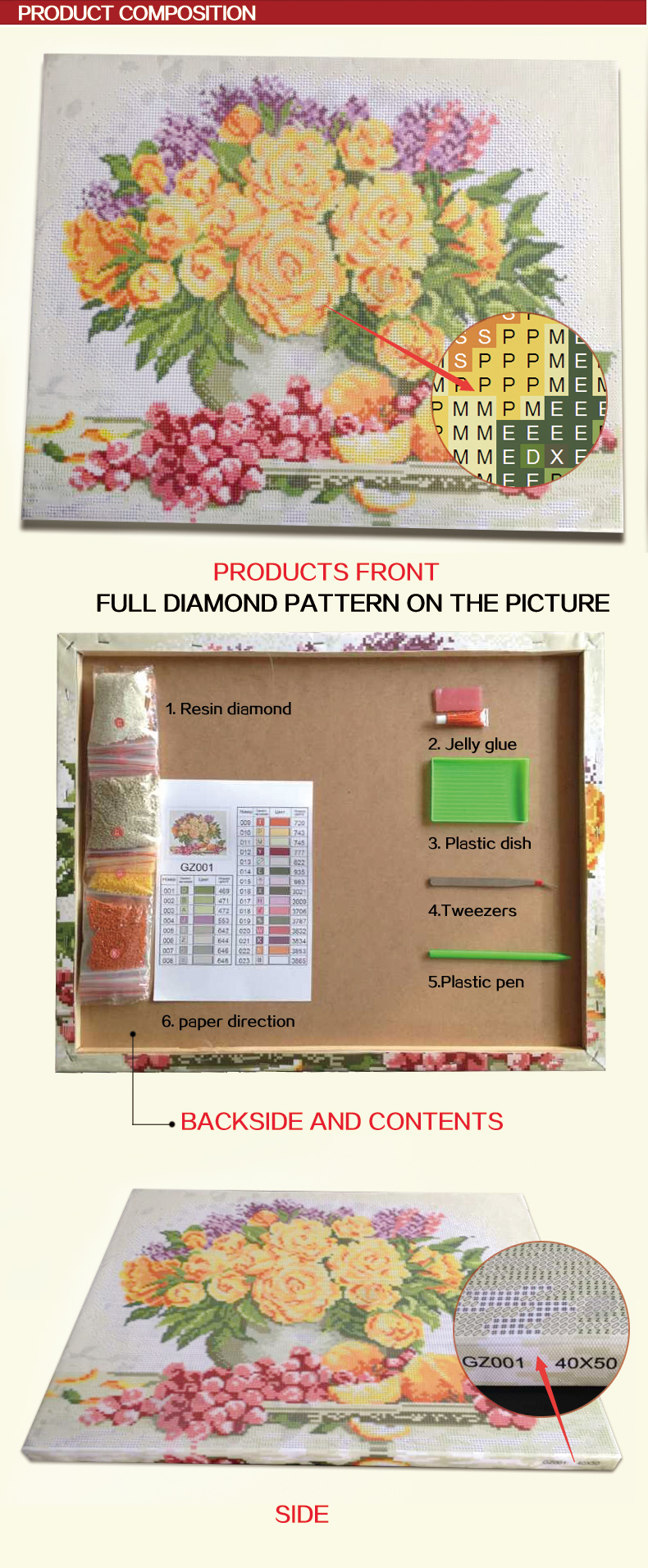 GZ126 OEM paintboy horse round diamond painting sets for wedding