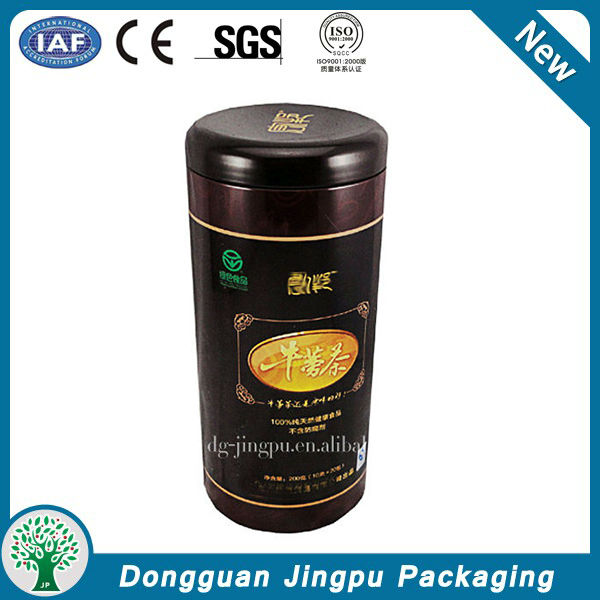 Customized rectangular metal packaging for cocoa powder
