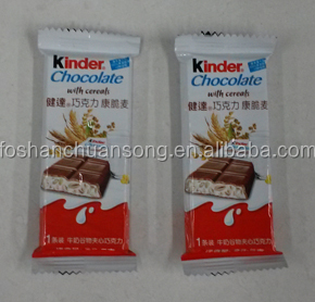 Horizontal flow packaging machine for chocolate bars, candies (DCTWB-400B)