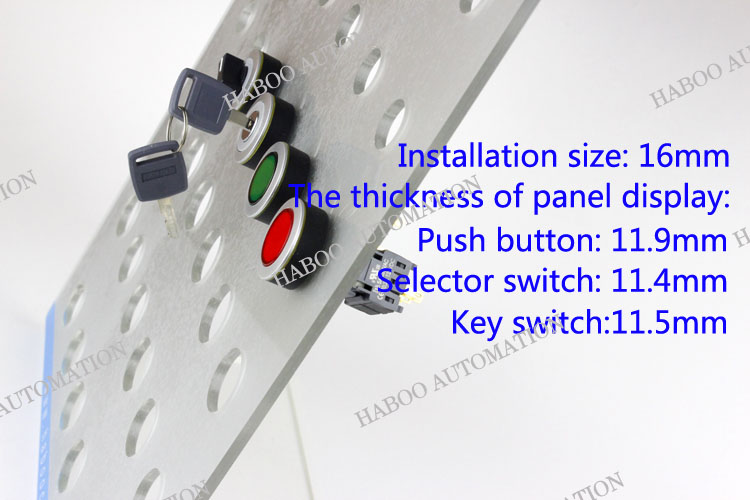 Hbc16/22シリーズ極薄セレクタスイッチ、 キーロックスイッチ、 点灯しているledインジケータのプッシュボタンスイッチ250v5a問屋・仕入れ・卸・卸売り
