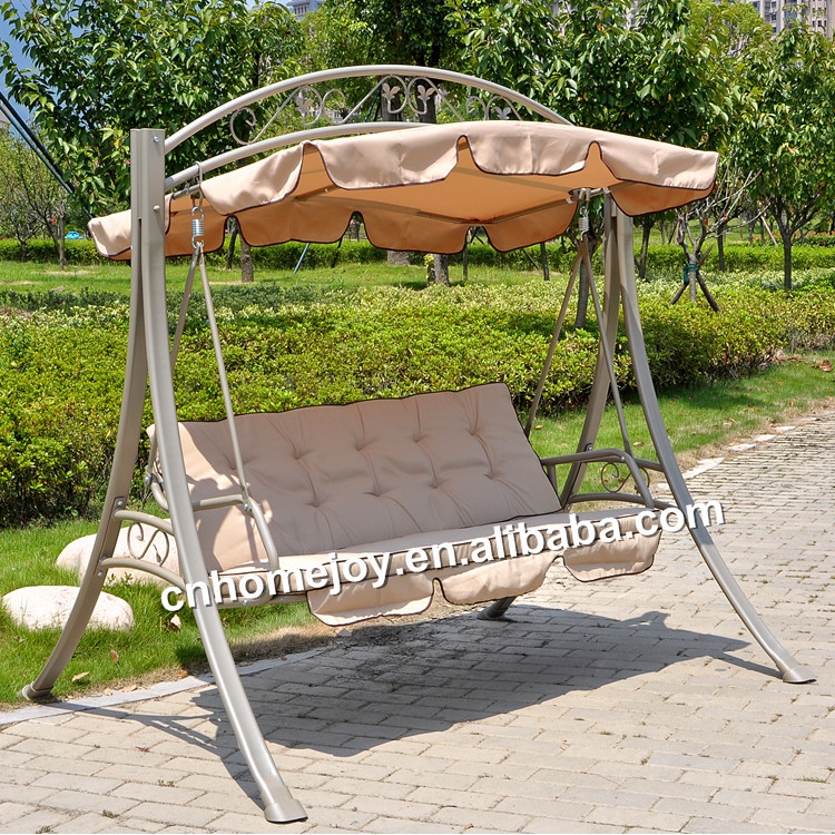 Garden Swing Chair With Canopy Three Seats Swing Chair Outdoor