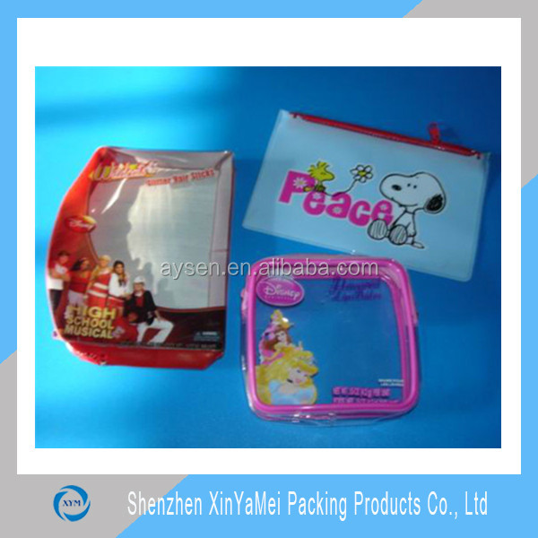 Clear mini pvc custom plastic gift bag