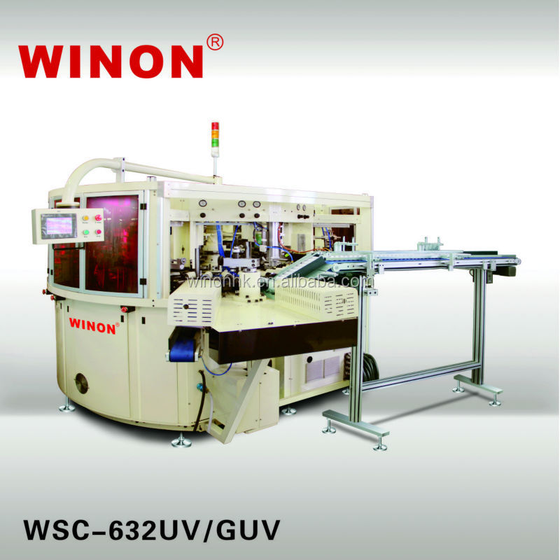WSC-632UV/GUV Six Color Fully Automated WINON Screen Printing Machine for Soft Tube