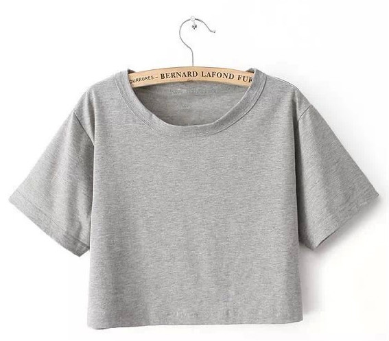 女性の空白の綿100％セクシーな作物の上部/bulk高品質工場価格少女の短いtシャツ仕入れ・メーカー・工場