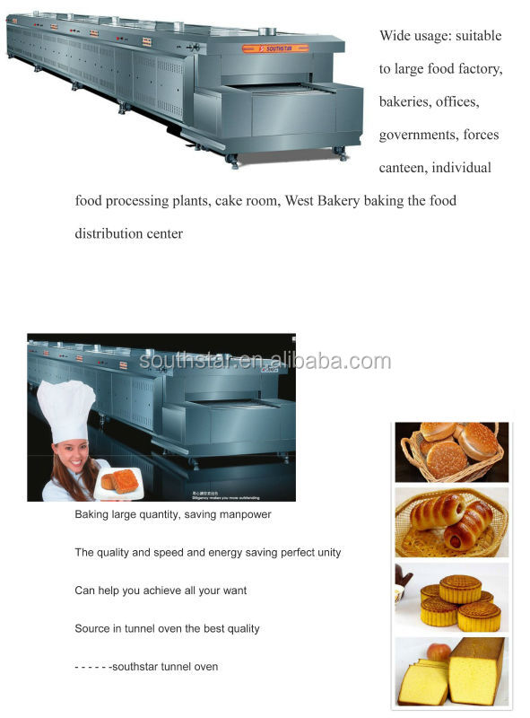 hot sale industrial bread tunnel oven