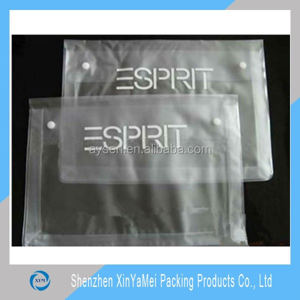 Apparel Industrial Use and PVC Plastic Type pvc hanging bag