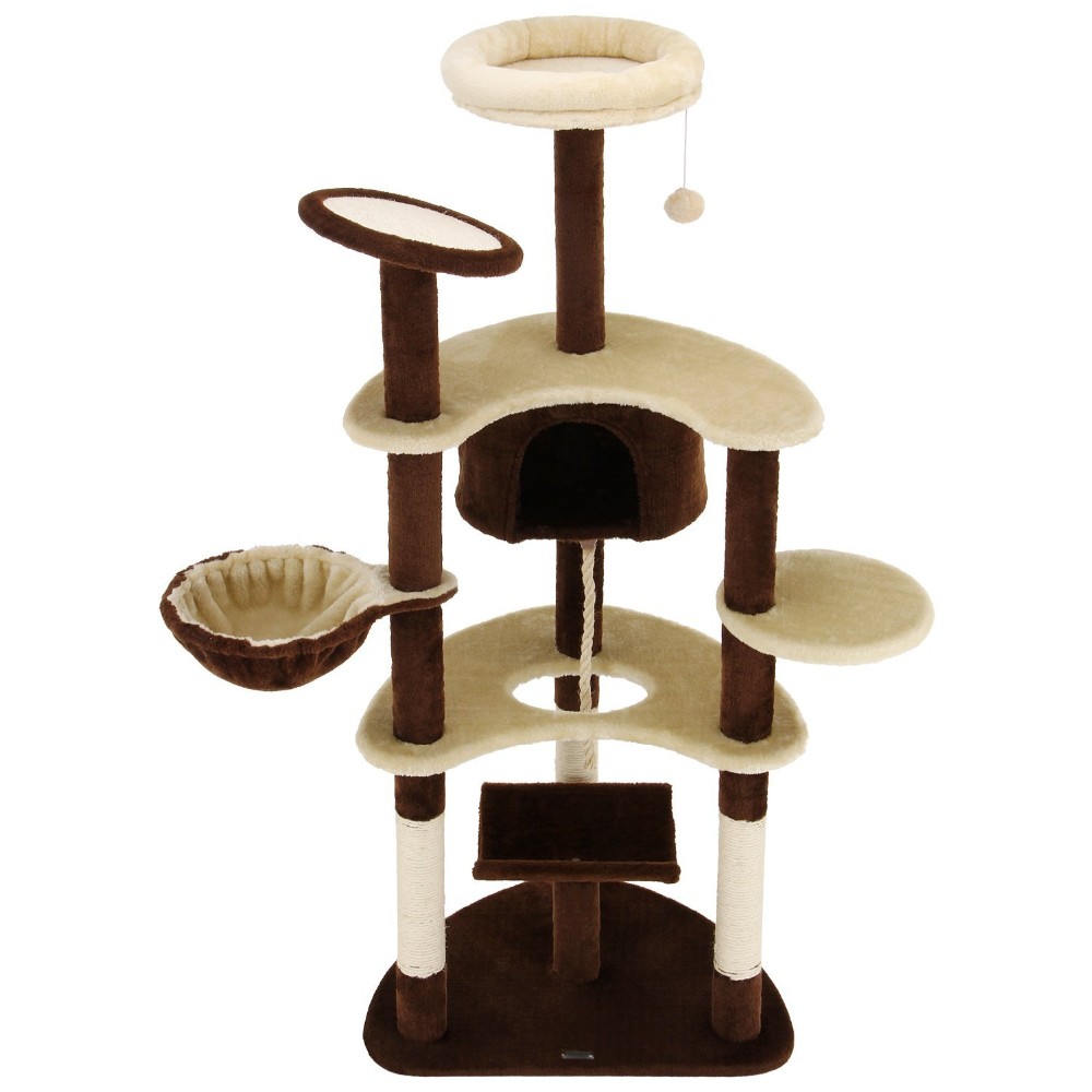 Climbing Cat Tree Tower Condo Scratcher Furniture Kitten 