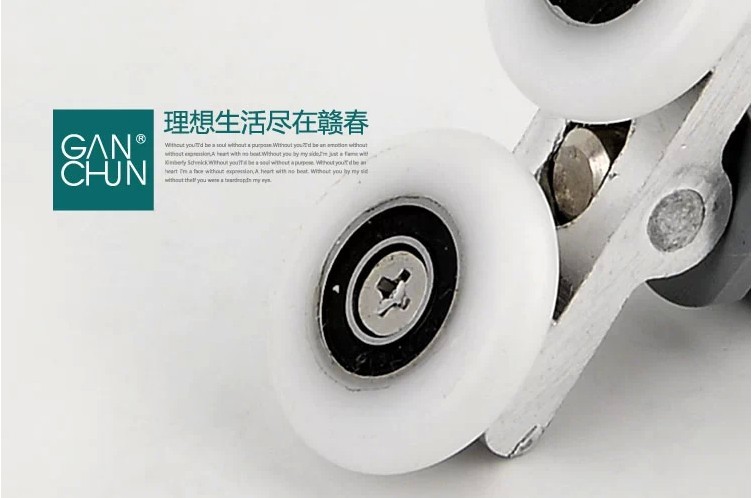 Description Picture 3 of itemWheel diameter25mm Glass shower door roller pulley wheel arc bathroom shower round swing round