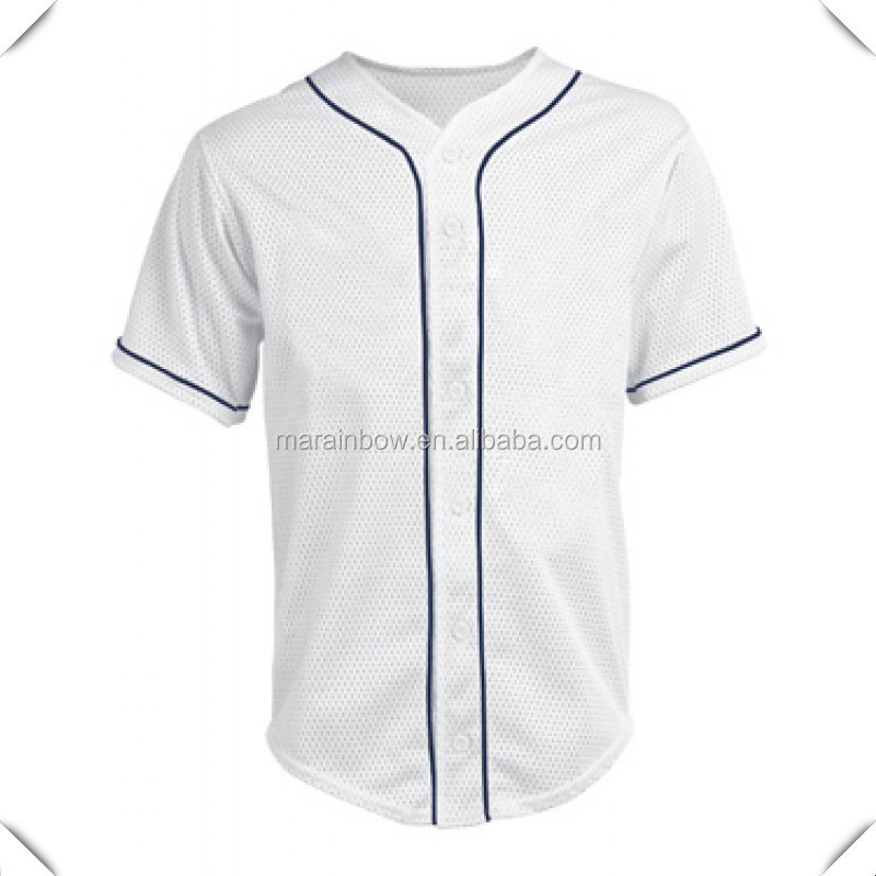 VKM Boy's Full-Button Sleeveless Pro-Mesh Blue Baseball Jersey M
