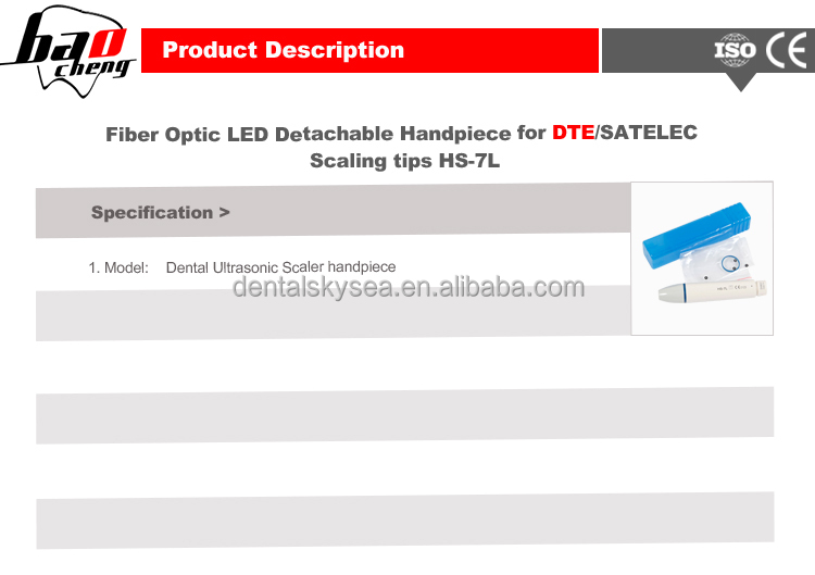 ledの光ファイバー歯科dte取り外し可能なハンドピースデンタルラボハンドピースのためのスケーリングチップ仕入れ・メーカー・工場