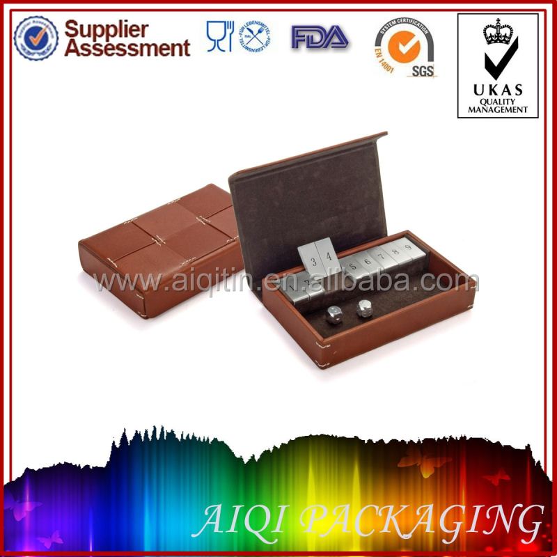 2014 newest hot selling red wine and tools puleather packaging box on sale