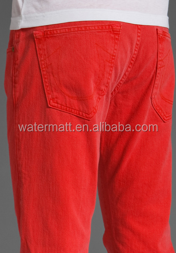 ファッション男性スキニーツイル生地色のジーンズ仕入れ・メーカー・工場