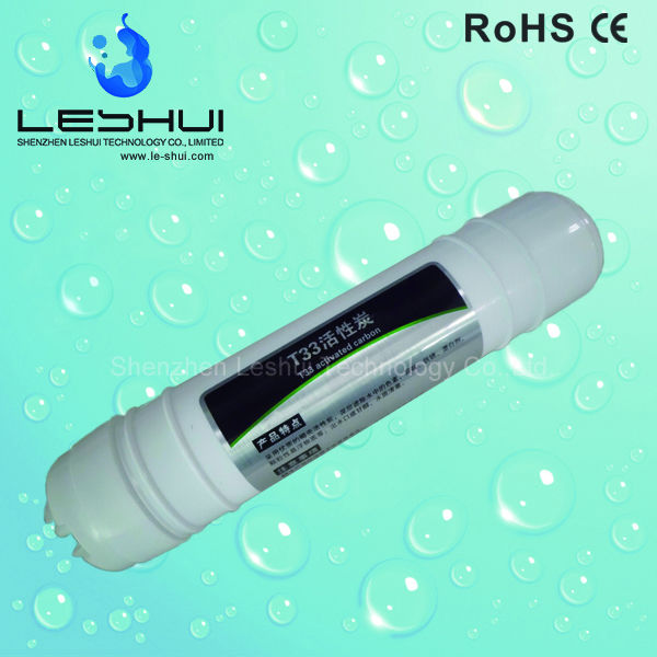 Coconut Shell T33 Water Filter Cartridge 5 Micron 125PSI Large Flow Filter