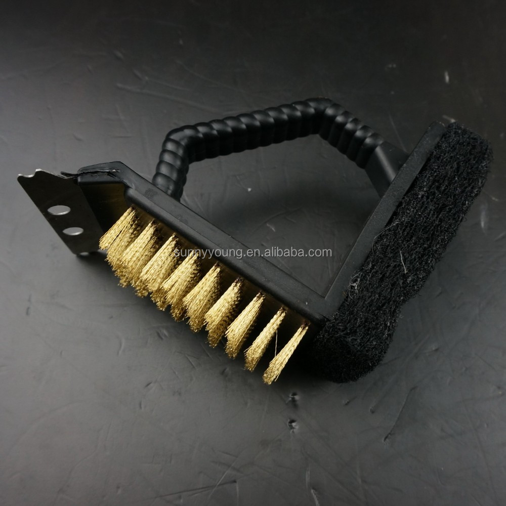 85012 2両面グリルブラシバーベキュークリーナーステンレス鋼エッジ仕入れ・メーカー・工場