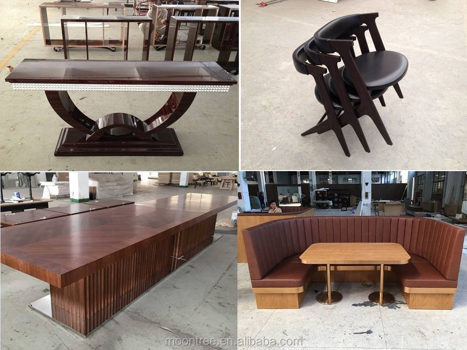 中国工場moontreemdr-1147チーク木材のレストランのテーブルの庭の家具仕入れ・メーカー・工場