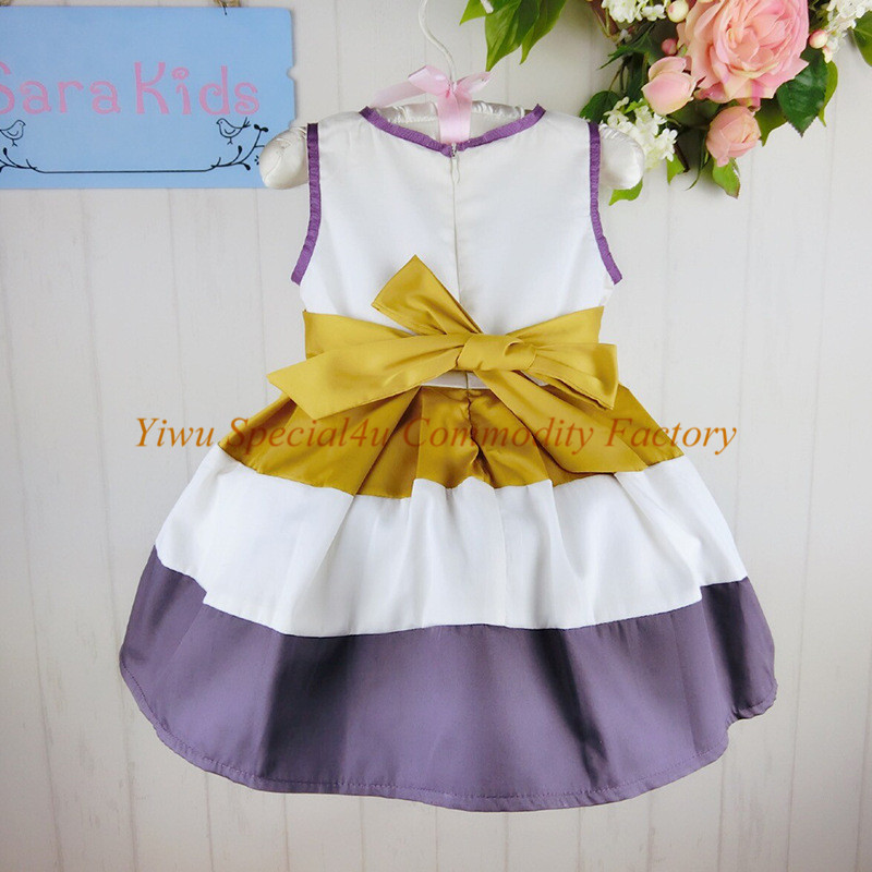 フラワーガールのドレス結婚式のための/誕生日の女の子用のドレス7歳/cdt-354赤ちゃんフロックの最新のデザイン仕入れ・メーカー・工場