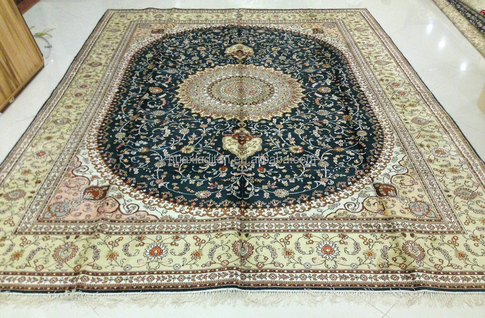 イランの絹の敷物、 イランの手作りの絹の敷物のカーペット問屋・仕入れ・卸・卸売り