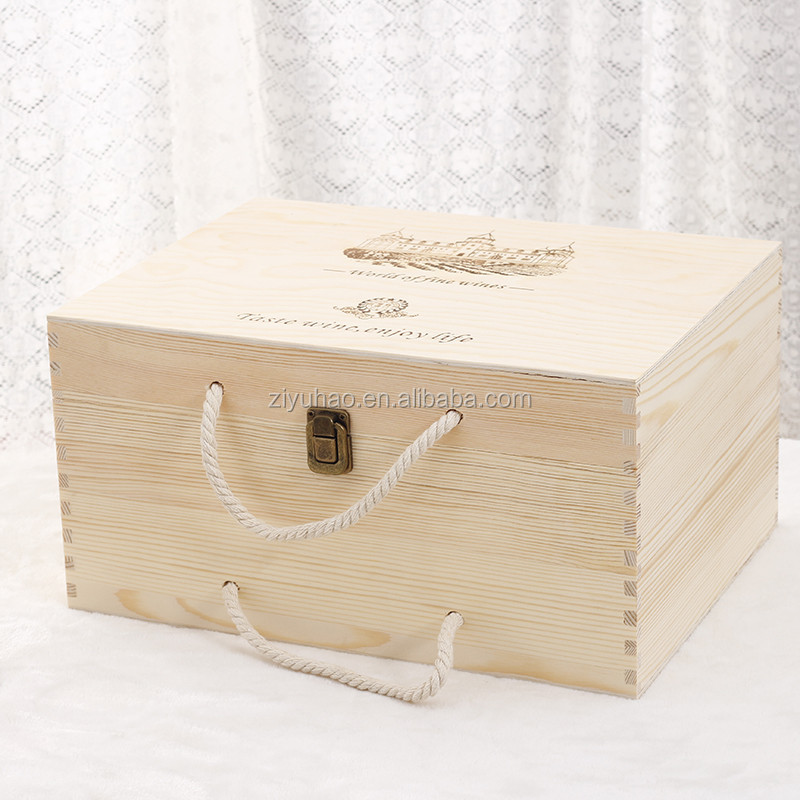High Quality Empty Wooden Wine Gift Boxes Buy Wine Gift Box,Wooden