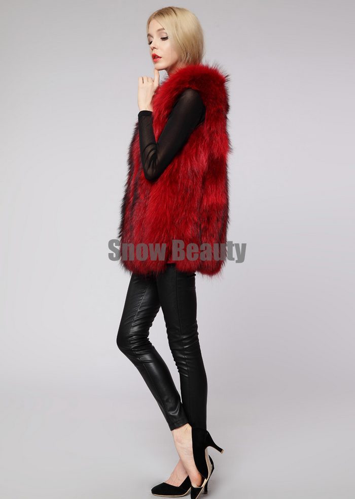 luxury raccoon fur vest middle long women (11).jpg