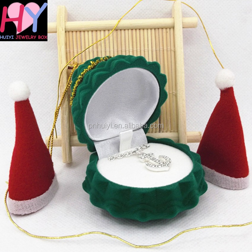 Holly christmas tree shaped gift box, favor, ornament Factory Products Velvet Ring Jewelry Box Christmas Tree Shaped Box - Buy Christmas Tree Box