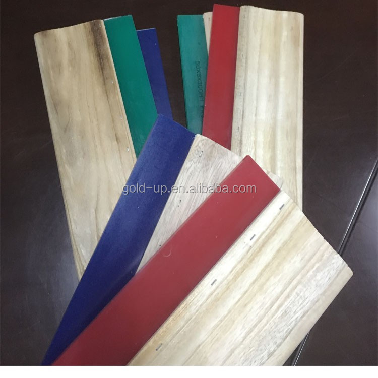 中国が作った高品質スクリーン印刷木製ハンドルをスキージ、 スキージ壁ホルダー、 ゴムをスキージスキージブレードと仕入れ・メーカー・工場