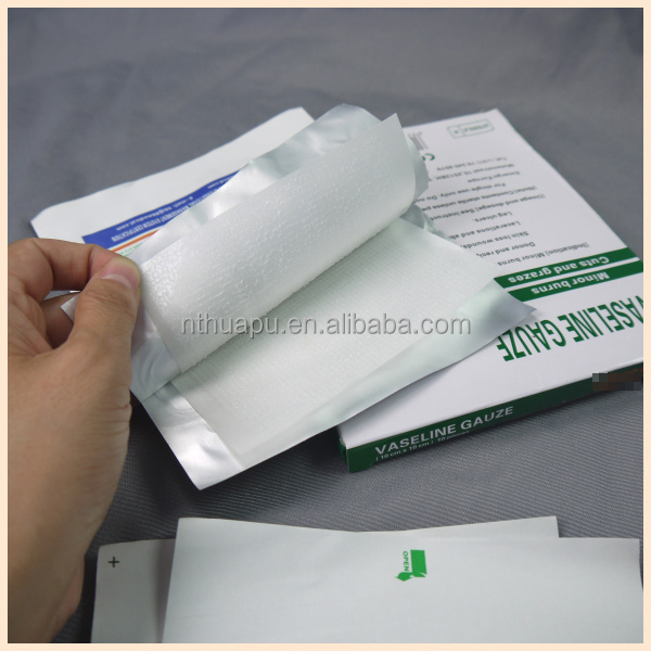 sterile vaseline gauze dressing pad for wound care, View vaseline gauze