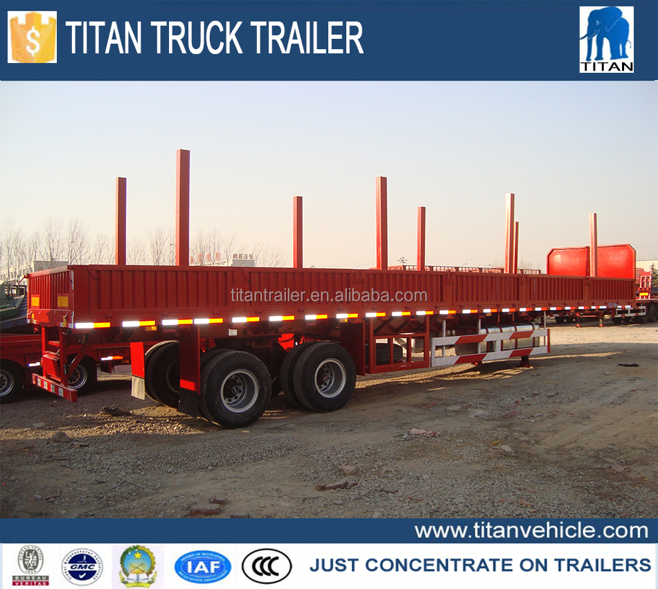 China new timber wood lumber transport semi trailer for sale