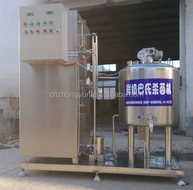 Milk pasteurization machine with Compressor cooling